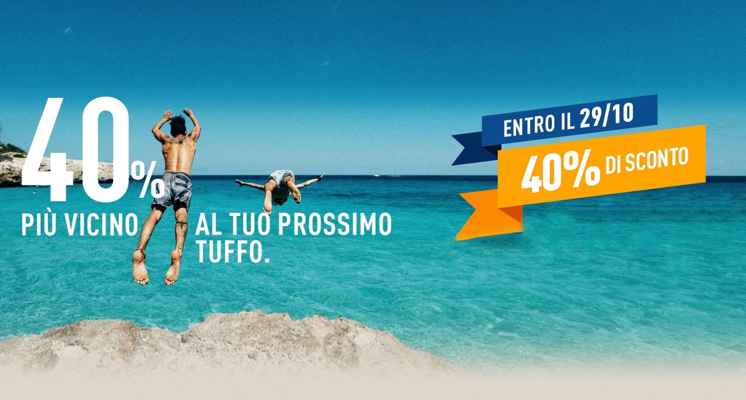 Promo Apertura: Sconto sino al 40%